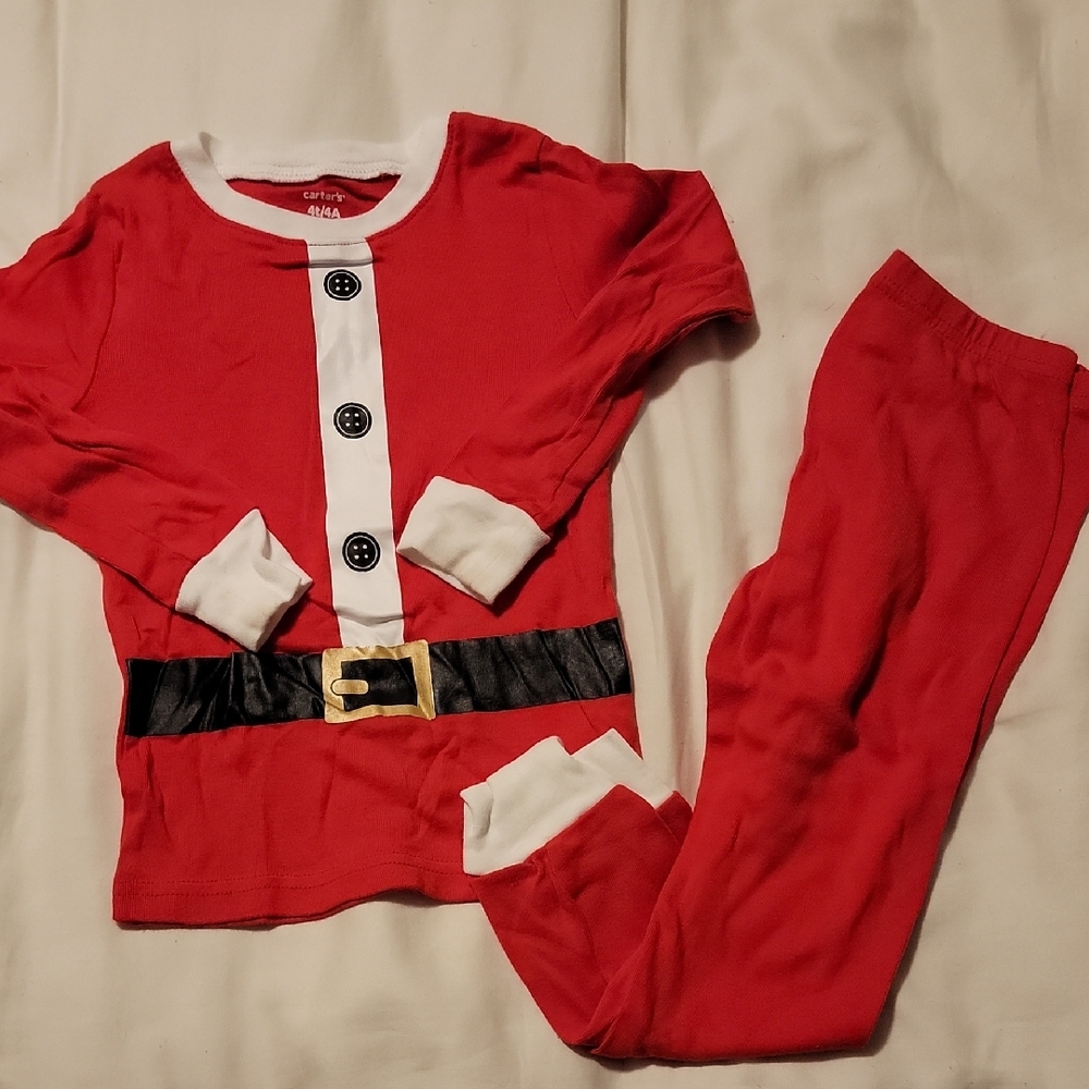 Carter's Festive Red Santa Pajama Set